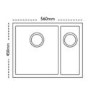 Carron Phoenix Deca 150 1.5 Bowl Stainless Steel Inset / Undermount Kitchen Sink
