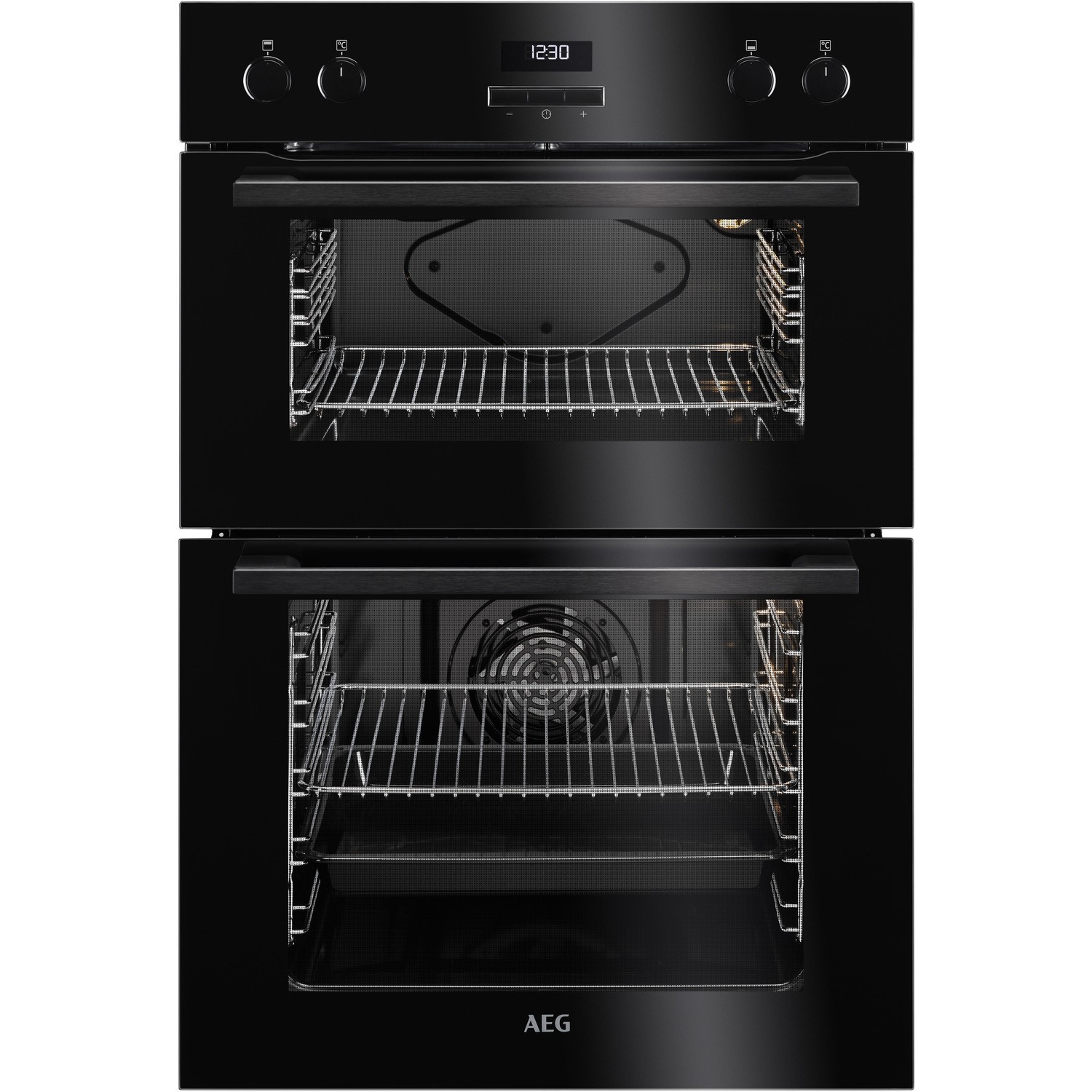 AEG Electric Built In Double Oven - Black