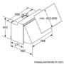 Bosch 60cm Integrated Cooker Hood - Silver