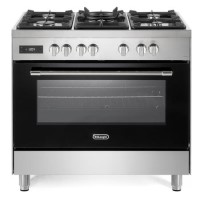 DeLonghi 90cm Dual Fuel Range Cooker - Stainless Steel