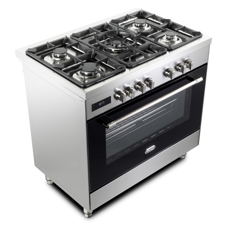 DeLonghi 90cm Dual Fuel Range Cooker - Stainless Steel