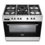 DeLonghi 90cm Dual Fuel Range Cooker - Stainless Steel