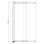 Freestanding Single Ended Right Hand Corner Shower Bath with Chrome  Sliding  Bath Screen 1500 x 740mm - Kona