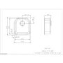 Reginox DENVER-L 1.0 Bowl Integrated Stainless Steel Sink With Chamfered Rear Edges