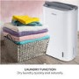 electriQ 8 Litre Smart App Alexa Desiccant Dehumidifier with Heater and Ioniser