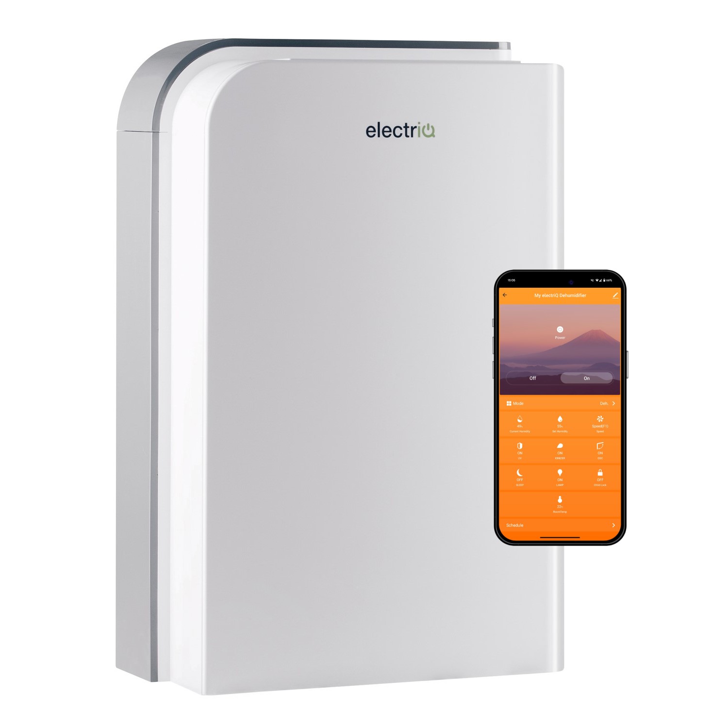 10L Smart Desiccant Dehumidifier with Heater | electriQ