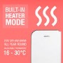Refurbished electriQ 10 Litre Desiccant Dehumidifier with Heater and HEPA Air Purifier