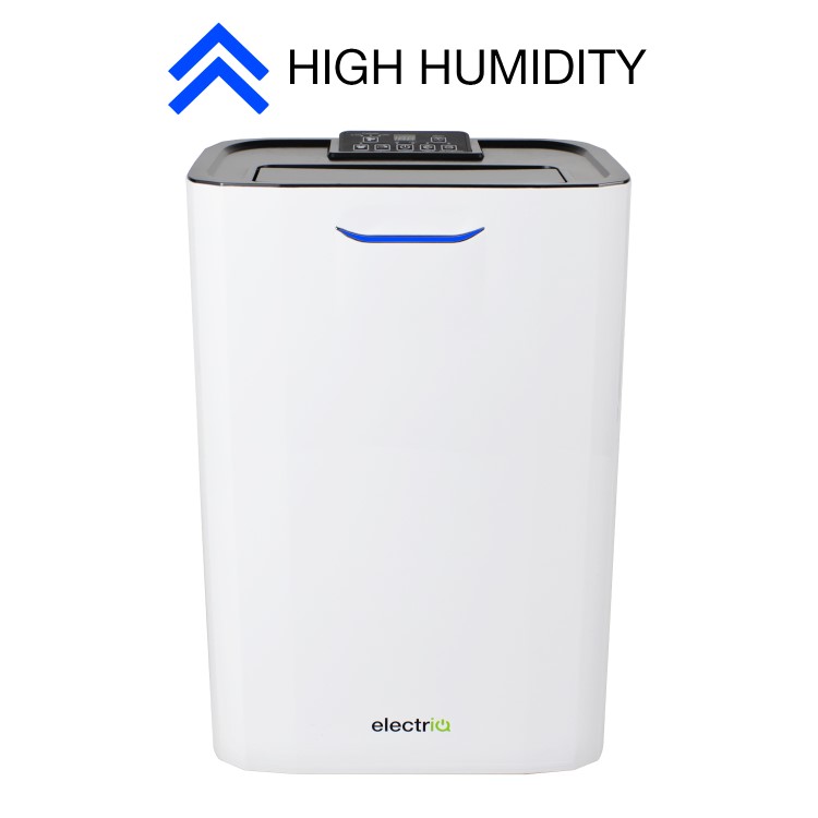 electriQ 8 litre Fast-Dry Desiccant  Dehumidifier with Air Purifier for 2-5 bed House