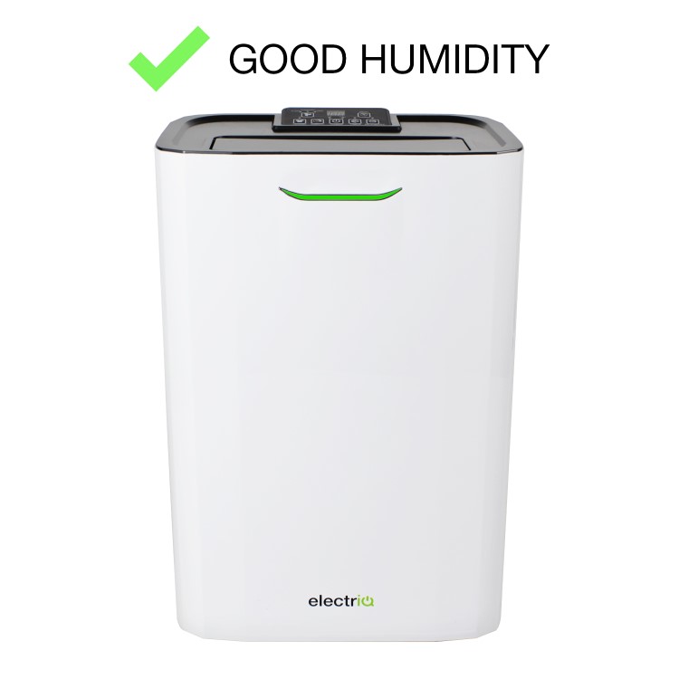GRADE A1 - electriQ 8 litre Fast-Dry Desiccant  Dehumidifier with Air Purifier for 2-5 bed House