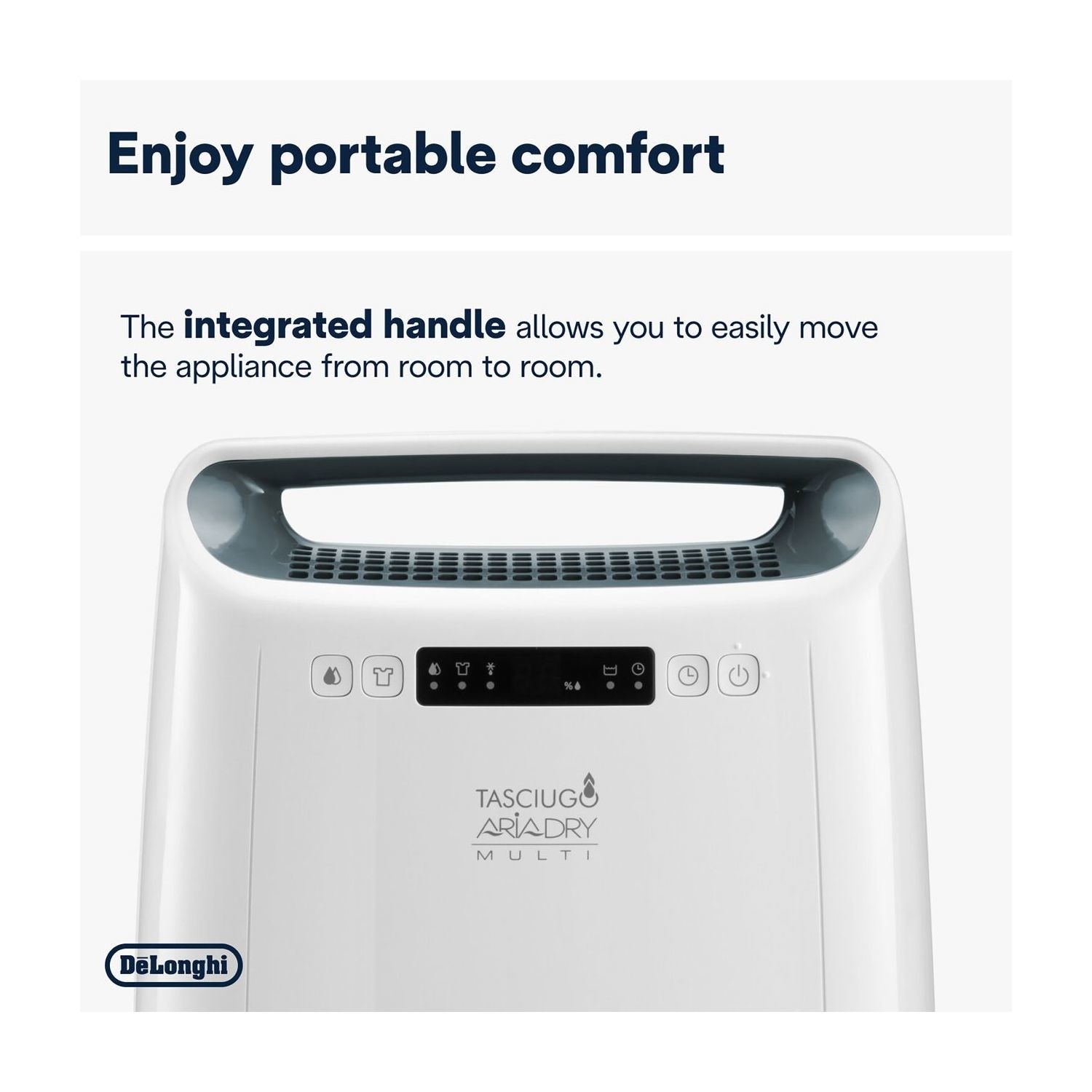 DeLonghi 16L Tasciugo AriaDry Laundry Dehumidifier - White DeLonghi 16L Tasciugo AriaDry Laundry Dehumidifier - White