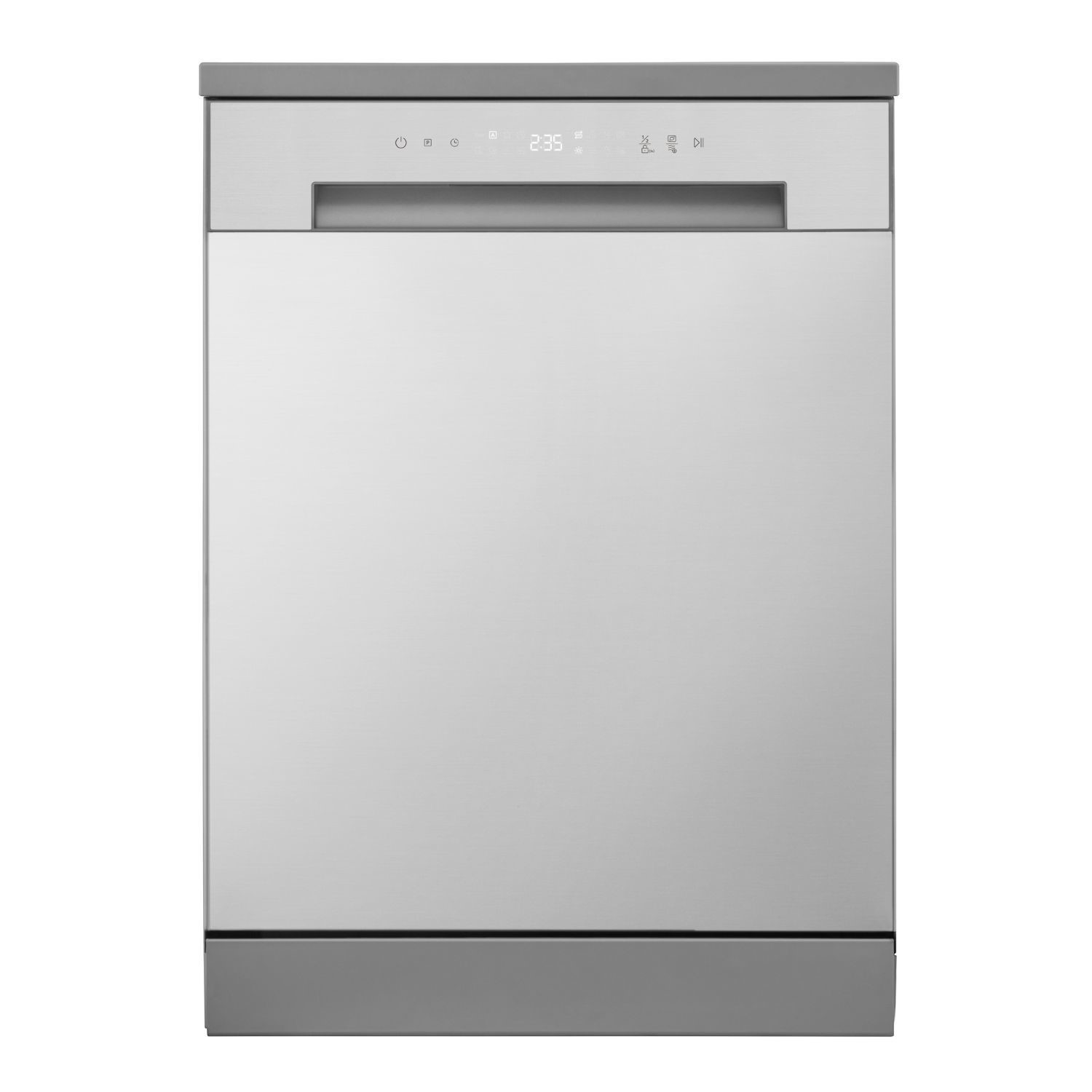 LG Full Size Silver Dishwasher - 13 place settings Freestanding Quick Wash Self-Clean