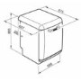 Smeg DF13FAB3CR Fifties Style Cream 13 Place Freestanding Dishwasher