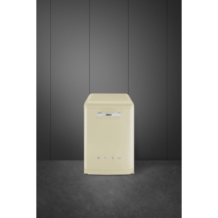 Smeg DF13FAB3CR Fifties Style Cream 13 Place Freestanding Dishwasher