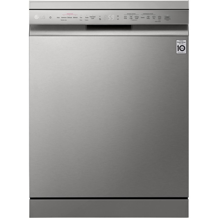 LG TrueSteam 14 Place Settings Freestanding Dishwasher - Silver