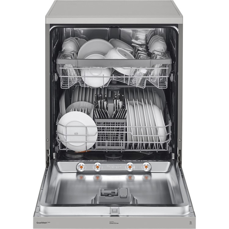 LG TrueSteam 14 Place Settings Freestanding Dishwasher - Silver