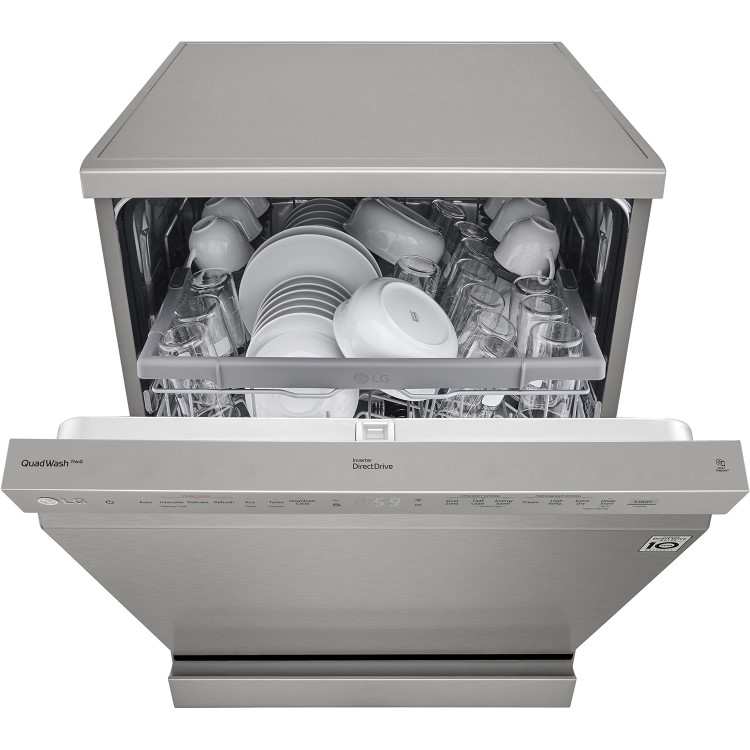 LG TrueSteam 14 Place Settings Freestanding Dishwasher - Silver