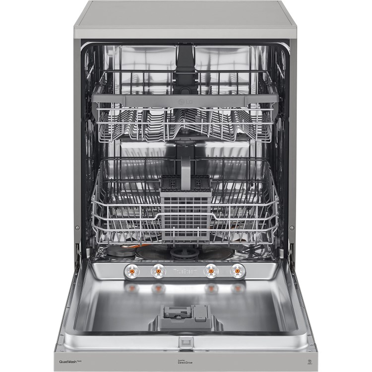 LG TrueSteam 14 Place Settings Freestanding Dishwasher - Silver