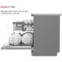 LG TrueSteam 14 Place Settings Freestanding Dishwasher - Silver