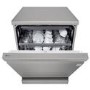 LG TrueSteam QuadWash Freestanding Dishwasher - Smart Wi-Fi, D-Rated, Silver
