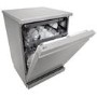 LG TrueSteam QuadWash Freestanding Dishwasher - Smart Wi-Fi, D-Rated, Silver