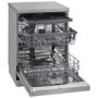 LG TrueSteam QuadWash Freestanding Dishwasher - Smart Wi-Fi, D-Rated, Silver