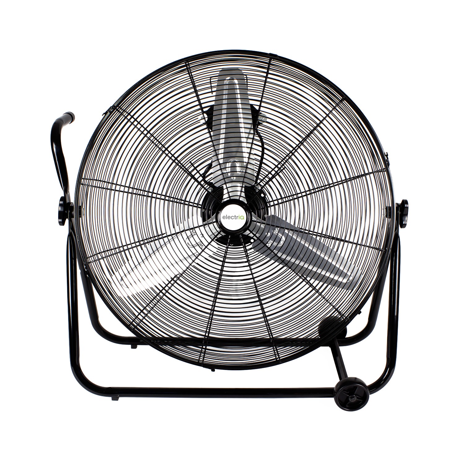 24 Inch High Velocity 3 Speed Portable Floor Fan in Black