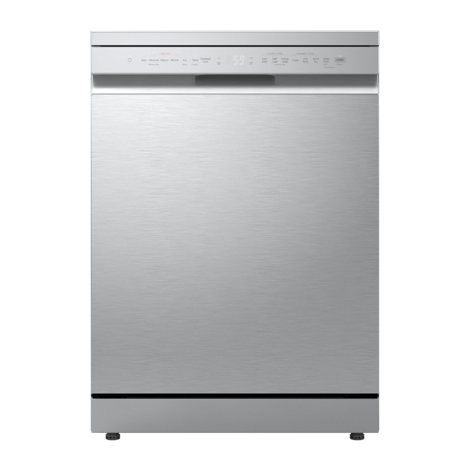 LG TrueSteam Freestanding Dishwasher - Smart Wi-Fi A-Rated Silver