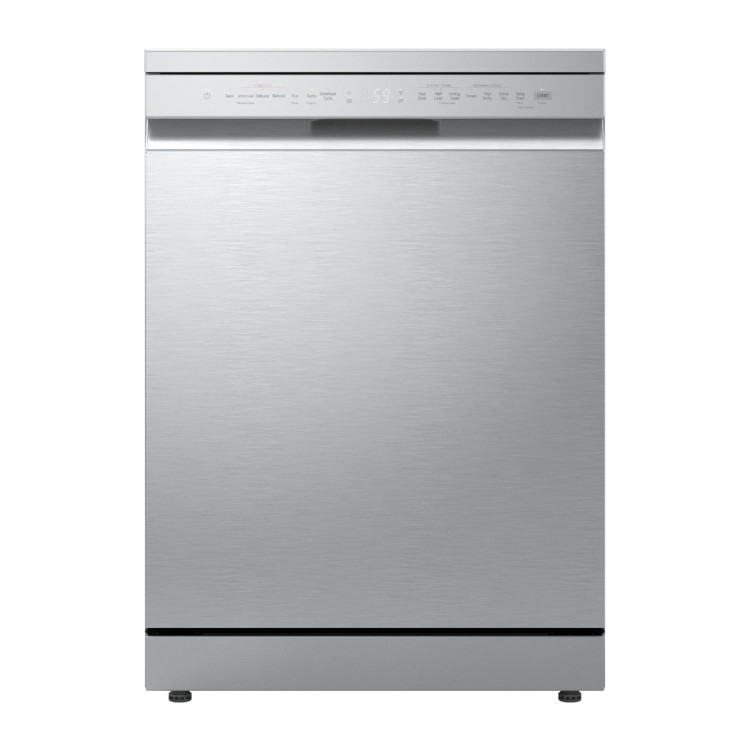 LG TrueSteam Freestanding Dishwasher - Smart Wi-Fi A-Rated Silver