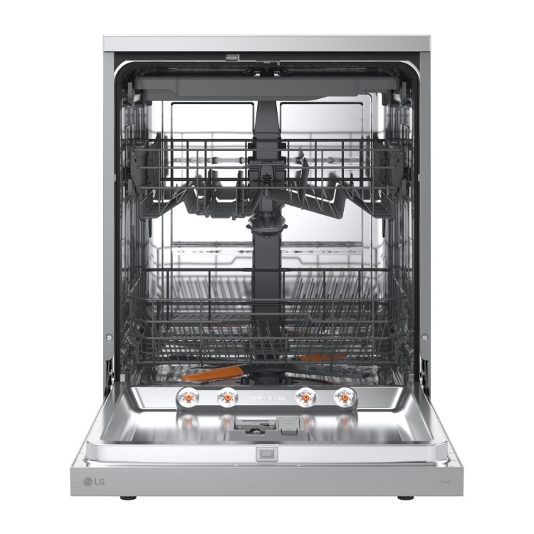 LG TrueSteam Freestanding Dishwasher - Smart Wi-Fi A-Rated Silver