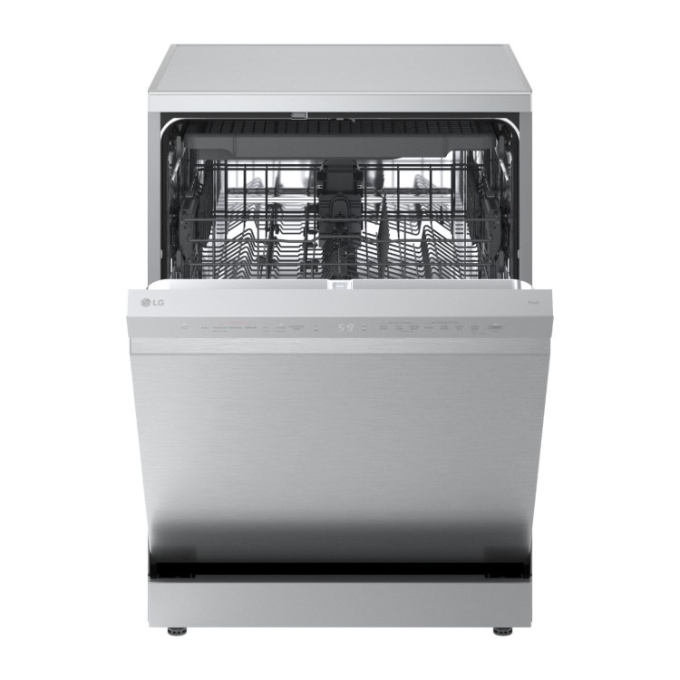 LG TrueSteam Freestanding Dishwasher - Smart Wi-Fi A-Rated Silver