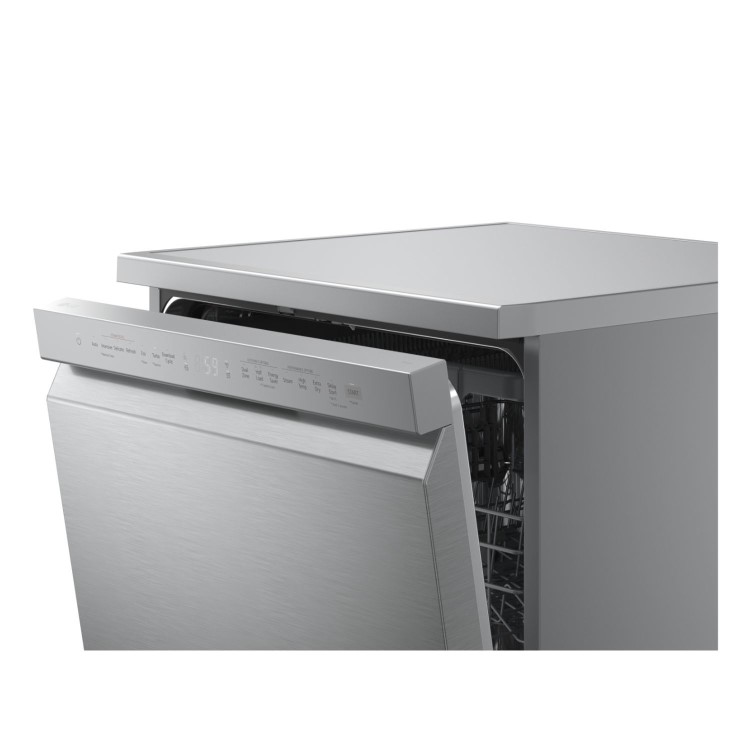 LG TrueSteam Freestanding Dishwasher - Smart Wi-Fi A-Rated Silver