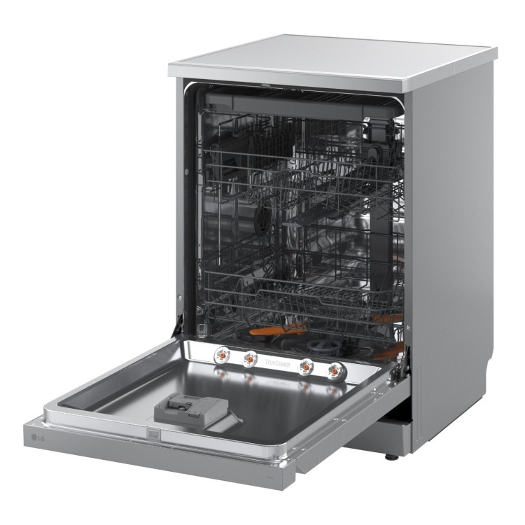 LG TrueSteam Freestanding Dishwasher - Smart Wi-Fi A-Rated Silver