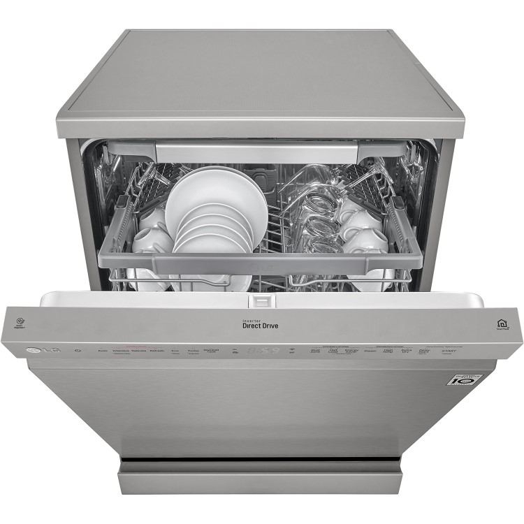 LG TrueSteam Freestanding Dishwasher - Silver