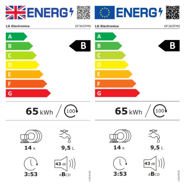 LG TrueSteam QuadWash Freestanding Dishwasher - Smart Wi-Fi, B-Rated, Matte Black