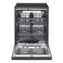 LG TrueSteam QuadWash Freestanding Dishwasher - Smart Wi-Fi, B-Rated, Matte Black