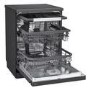 LG TrueSteam QuadWash Freestanding Dishwasher - Smart Wi-Fi, B-Rated, Matte Black