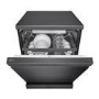 LG TrueSteam QuadWash Freestanding Dishwasher - Smart Wi-Fi, B-Rated, Matte Black