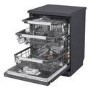 LG TrueSteam&#153; QuadWash&#153; DF587HMS 14 PS WiFi Connected Freestanding Full Size Dishwasher - Matte Black - A-10% Rated