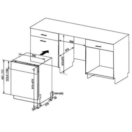NordMende DF60 12 Place Fully Integrated Dishwasher