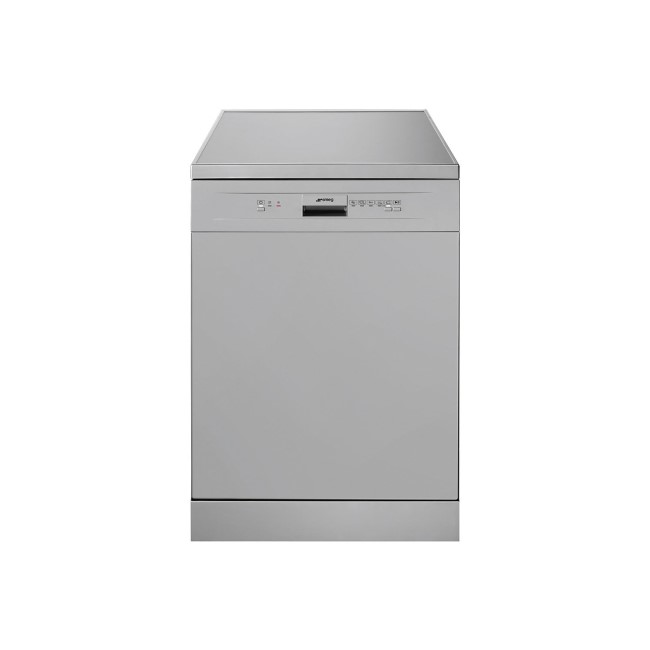 GRADE A1 - Smeg DF612SVE 12 Place Freestanding Dishwasher - Silver