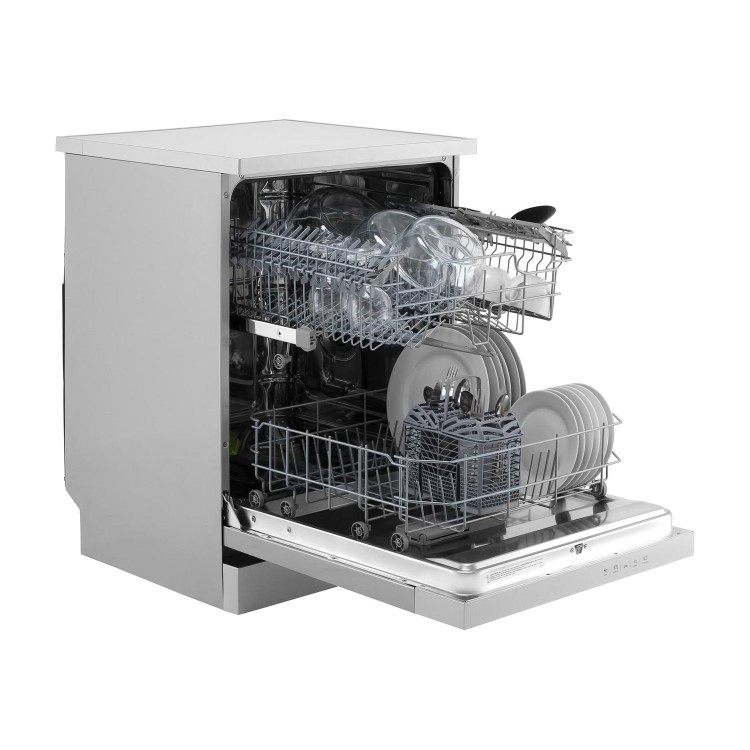 smeg DF612SVE 12 Place Freestanding Dishwasher - Silver