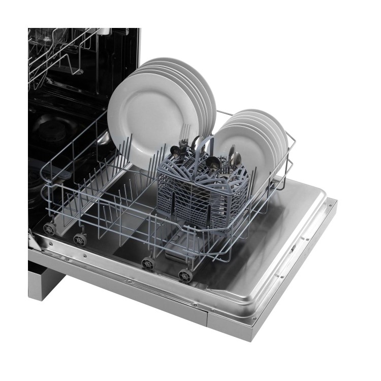 smeg DF612SVE 12 Place Freestanding Dishwasher - Silver