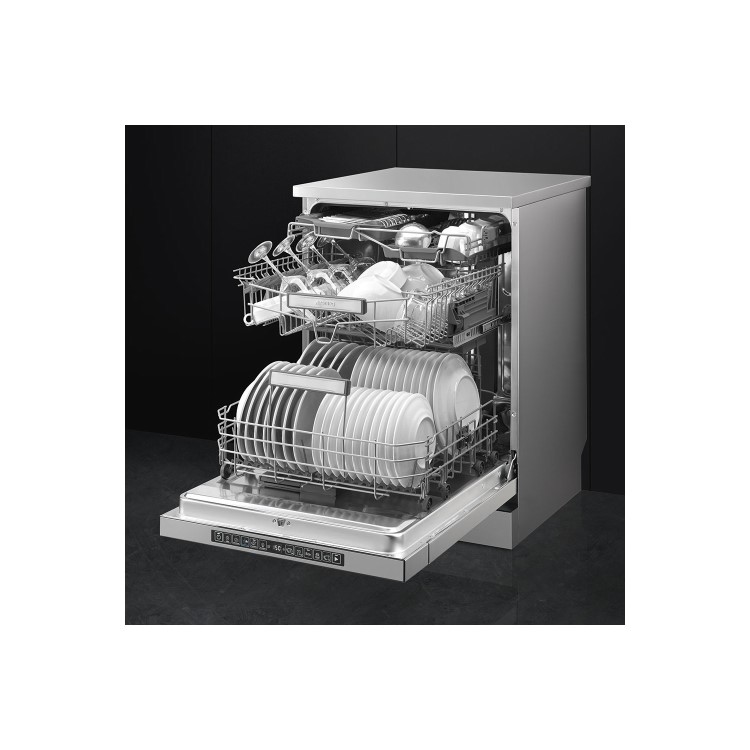 Smeg DF614PTX 14 Place Freestanding Dishwasher - Stainless Steel
