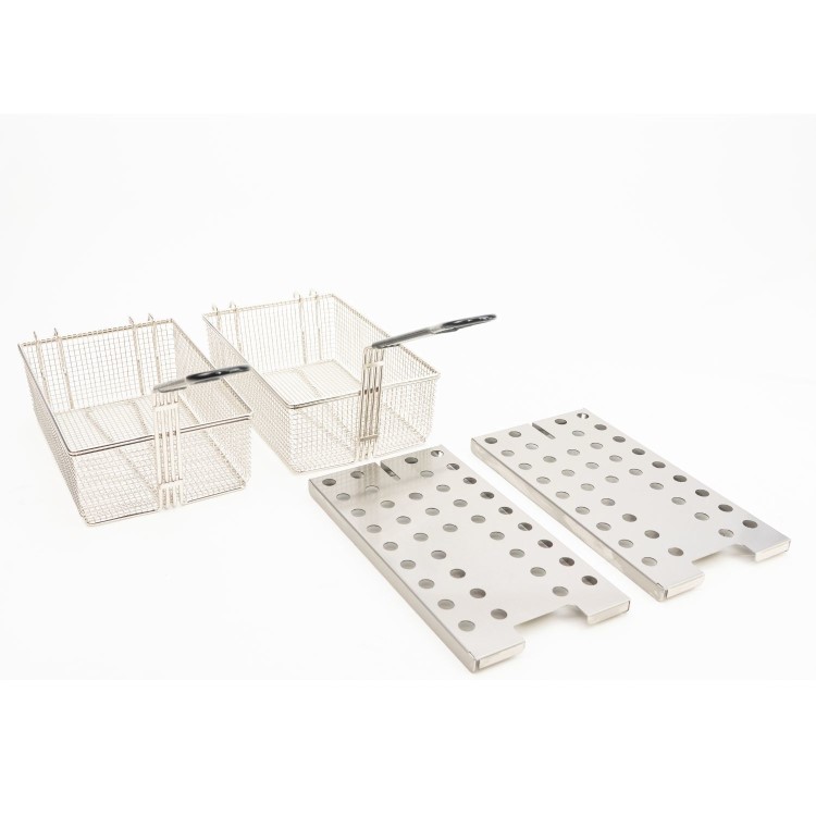 Lincat DF66 Silverlink 600 Twin Tank Countertop Fryer - 2 Baskets, 2 x 9 Ltr, Plug in