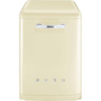 GRADE A2 - Smeg 50's Retro Style DF6FABCR 13 Place Freestanding Dishwasher - Cream