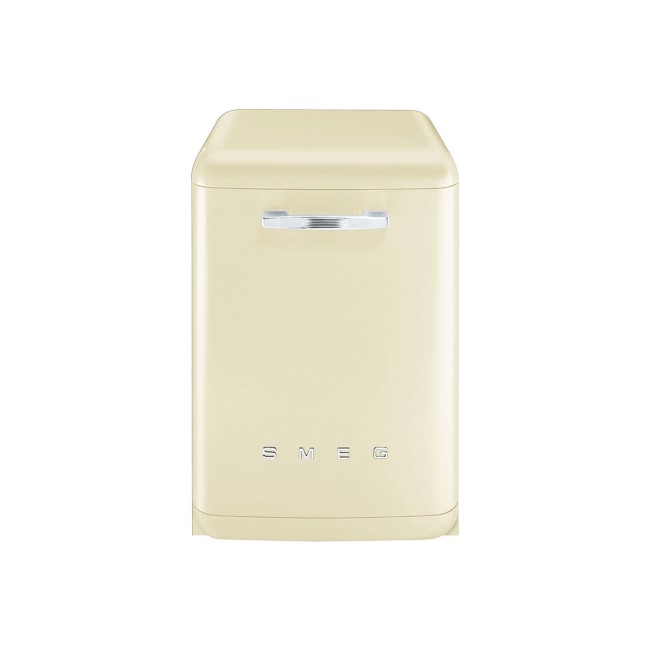 GRADE A2 - Smeg 50's Retro Style DF6FABCR 13 Place Freestanding Dishwasher - Cream
