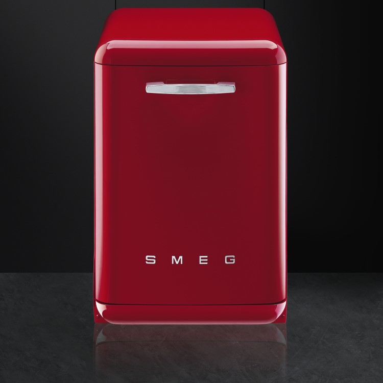 Smeg 50's Retro Style DF6FABRD 13 Place Freestanding Dishwasher - Red
