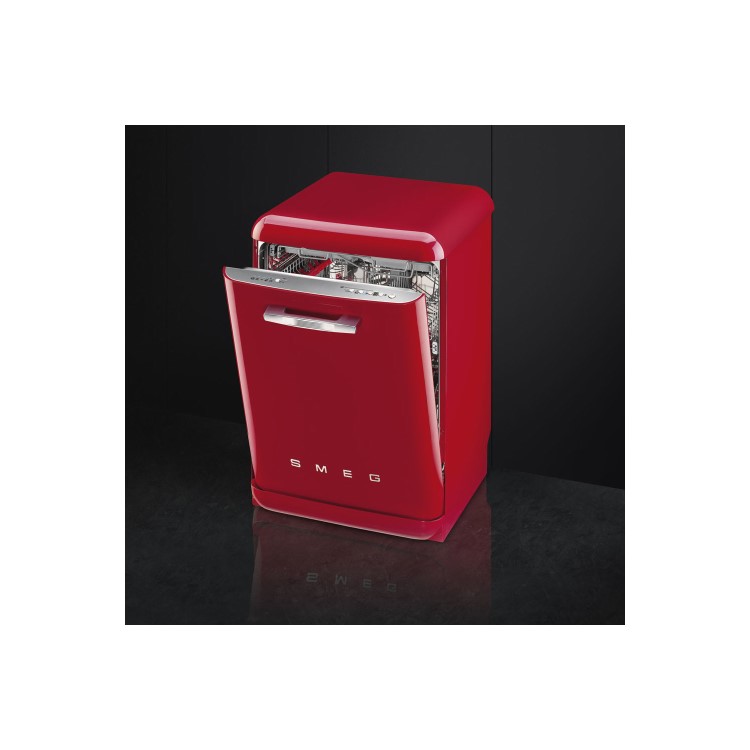 Smeg 50's Retro Style DF6FABRD 13 Place Freestanding Dishwasher - Red