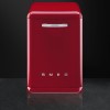 Smeg 50&#39;s Retro Style DF6FABRD 13 Place Freestanding Dishwasher - Red