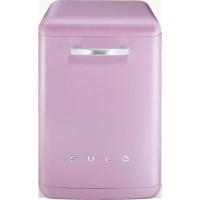 Smeg DF6FABRO1 50s Style Freestanding Dishwasher - Pink